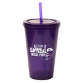 16 Oz. Bolero Tumbler w/ Lid & Straw